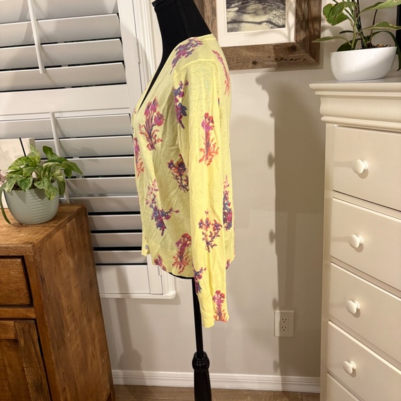 Sundance Larkspur Floral Cardigan, L - Picture 4 of 9